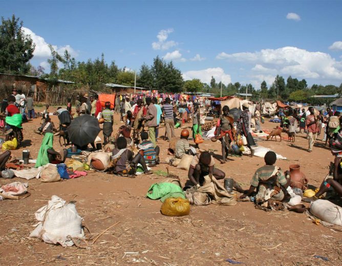 Construction des marchés ruraux périodiques avec hangars
